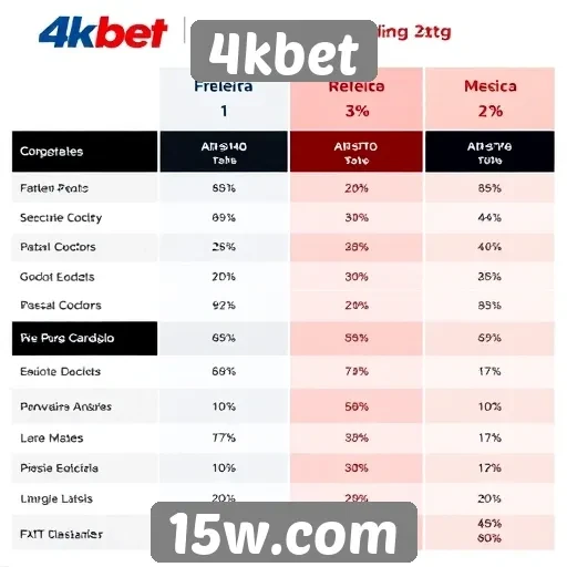Comparativo entre 4kbet e concorrentes do mercado