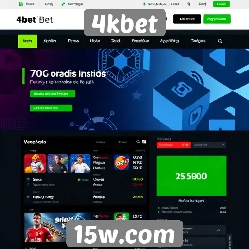 Experiência de usuário no site 4kbet